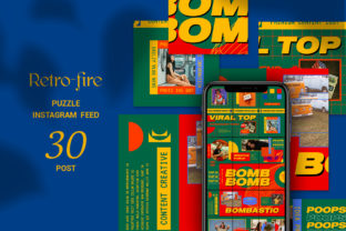 Download Retro-fire Puzzle Instagram Feed - Retro Collection