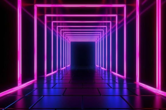 Download Bright Graphics Neon Glow Digital Art - Bright graphics Collection