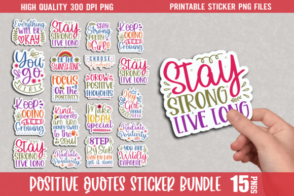 Download Positive Quotes Sticker Bundle - Positive quotes Collection