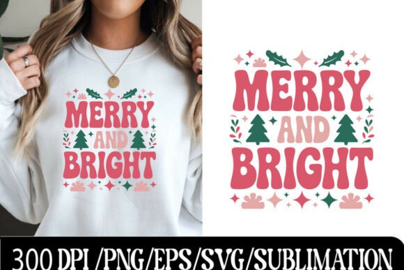 Download Retro Merry &amp; Bright Design - Premium Resources