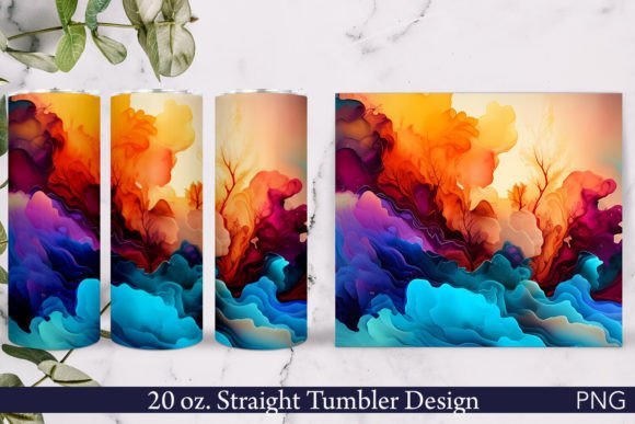 Download Alcohol Ink Tumbler Wrap | Bright Design - Bright design Collection