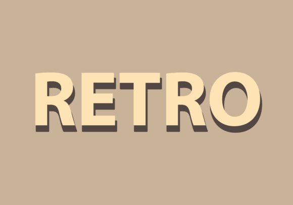 Download Retro Vector Text Effect Fully Editable - Retro Collection